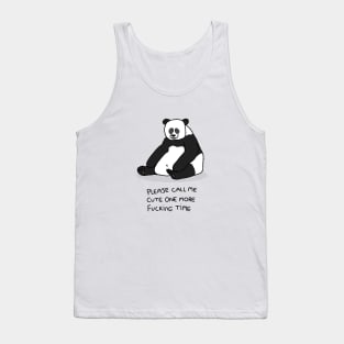 Grumpy Panda Tank Top